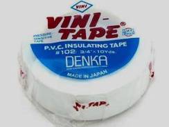 Изолента VINI-TAPE 19ммх 9м белая Япония VT-102W