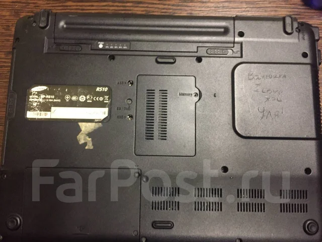Samsung R510. 15.4", 2����, ��� 1024 ��, ���� 160���, WiFi: 1, Bluetooth: 1, ����������� �� 1��. ����