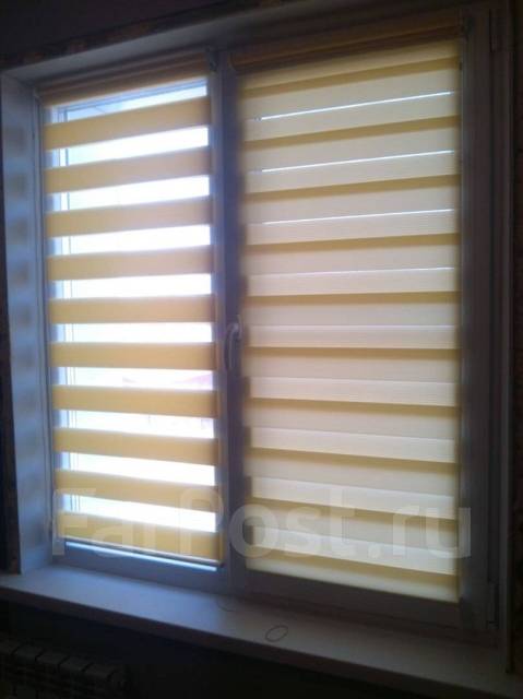 Рулонные шторы "День-Ночь". Замер С Каталогом На Дому, новый, в наличии ...