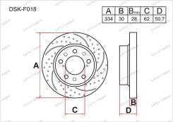 Диск тормозной. Lexus: IS350, IS250, GS300, IS300, GS430, IS250C, GS460, GS350, IS300h, GS450h, IS350C, GS250 Toyota: GS300, IS250, GS30, IS300, GS450...