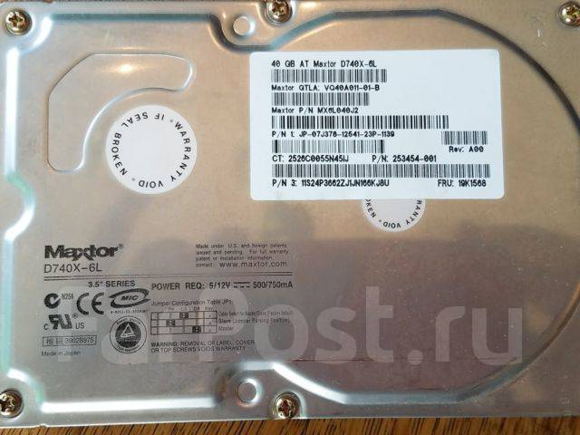 Сайт гб 40. Жесткий диск 3.5 HDD ide 60gb Maxtor d740x. Toshiba 40 ГБ mk4007gal. Мастор 40 ГБ. GB--40 COBTD.