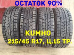 Kumho WinterCraft Ice WI61. Зимние, без шипов, 2016 год, износ: 10%, 4 шт