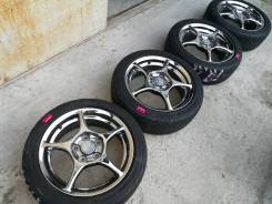 Комплект 16х дисков Enkei на лете Dunlop 195/50/16. 6.0x16 5x114.30 ET46 ЦО 73,0 мм.