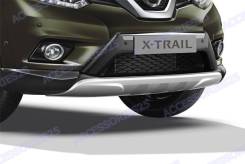 Накладка на бампер. Nissan X-Trail, HT32, T32, NT32, HNT32