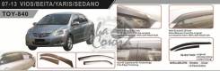 Ветровик на дверь. Toyota Yaris Toyota Vios Toyota Belta