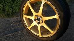 Красавцы Золото Avs Model 7 R17 5*100 7J ET+50. Лето 215/45/17 2015 год. 7.0x17 5x100.00 ET50 ЦО 72,0 мм.