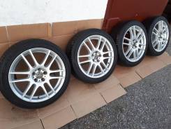 Колеса Красавцы A-tech Schneider R17 5*100 хорошее лето Nexen 2015 год. 7.0x17 5x100.00 ET48 ЦО 67,1 мм.