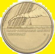 * Австралия 1 доллар 2017 Trans-Australian Railway * Mintmark 'С'