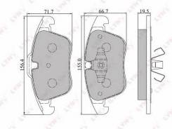 Колодка тормозная. Volvo S80 Volvo S60 Volvo V70 Ford Mondeo, BD Ford S-MAX