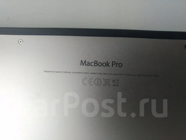 Apple MacBook Pro 15 2013 Late ME294 with Retina display. 15.4", 2����, ��� 8 ��, ���� 256���, WiFi: 1, Bluetooth: 1, ����������� �� 8��. ����