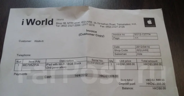Apple iPad 3 Wi-Fi 16Gb ����