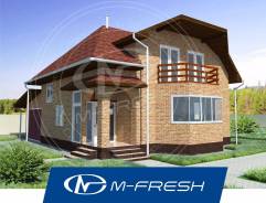 M-fresh Frankfurt (Готовый проект 1-этажного дома с мансардой! ). 100-200 кв. м., 1 этаж, 4 комнаты, кирпич
