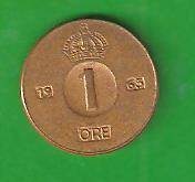 1 эре 1963 г. Швеция.