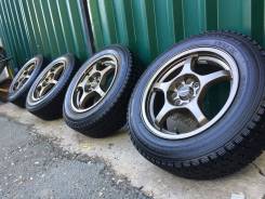 Редкие колеса A-tech Schneider R15+жирная зима Goodyear 175/65/15. 6.5x15 4x100.00, 4x114.30 ET38 ЦО 72,0 мм.