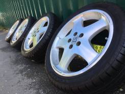 Готовый комплект колес G-square R17+жирное лето Pirelli 2014 год. 7.0x17 5x100.00 ET47 ЦО 56,0 мм.