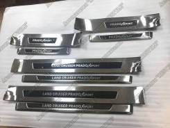 Накладка на порог. Toyota Land Cruiser Prado, GDJ150L, GDJ150W, GDJ151W, GRJ150, GRJ150L, GRJ150W, GRJ151, GRJ151W