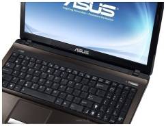 Asus K53SD. 15.6", 2 300,0 ГГц, ОЗУ 4096 Мб, диск 250 Гб, WiFi, аккумулятор на 4 ч.