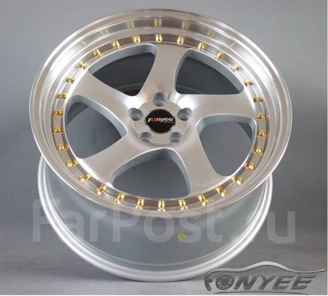 Новые диски Rotiform TMB R18 5х114,3 ET40 J8 серебро + хром полка, 18 ...