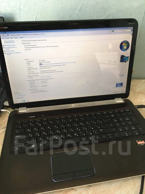 HP Pavilion dv7-6b01er. 17.3", ��� 6 ��, ���� 650���, WiFi: 1, Bluetooth: 1 ����