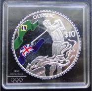 10 $.2016г. Брит. Виргинские о-ва. Олимпиада/Гольф. Серебро/Цв. RARE. Proof.
