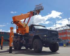 Hansin. Автовышка 450А на шасси Урал Next - В Наличии !, 6 650 куб. см., 45 м.