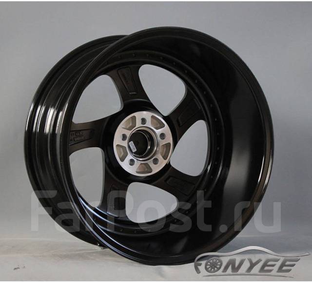 Новые диски Rotiform TMB R18 4X100/114. ET35 J8,5 черные + хром полка ...