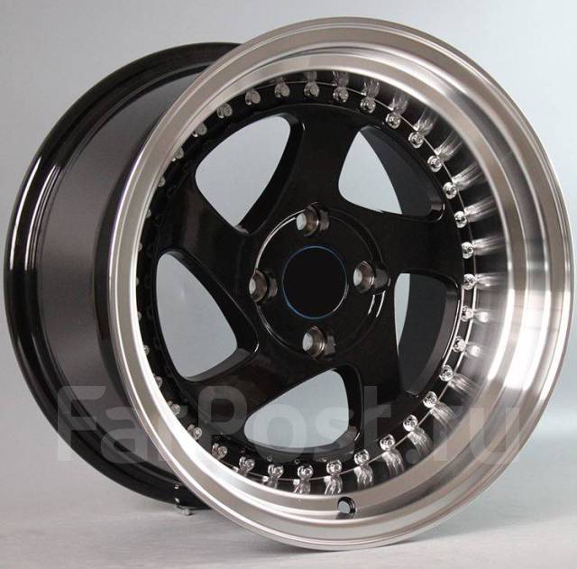 Новые диски Rotiform TMB R18 4X100/114. ET35 J8,5 черные + хром полка ...