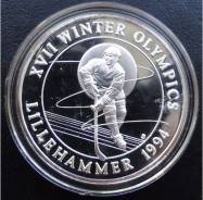 20 крон.1993г. Теркс и Кайкос. Олимпиада/Хоккей. RARE. Proof.