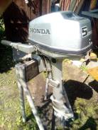 Honda. 5,00 л.с., 4х тактный, бензин, нога L (508 мм), Год: 2002 год