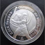 10 песо.2006г. Куба. Олимпиада/Бейсбол. Серебро. Proof.