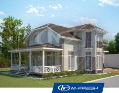 M-fresh B!g Lord (Проект дома с выразительным эркером! Посмотрите! ). 200-300 кв. м., 2 этажа, 5 комнат, бетон