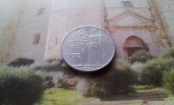 Италия. Изящные и красивые 100 лир 1957 года.