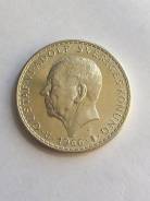 Серебро ! Мега состояние ! большая монета 5 крон 1966 год Швеция UNC!