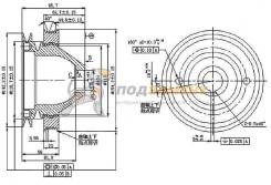 Шкив коленвала MITSUBISHI L200/PAJERO 6G72 88-99 SAT / STMD141468