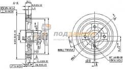 Шкив коленвала TOYOTA CALDINA/COROLLA/CORSA/TERCEL/CYNOS/RAUM/SPRINTER/STARLET 2E/3E/4EFE/5EFE 87- SAT / ST1347011030