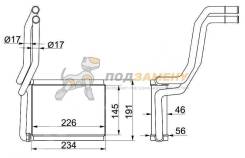 Радиатор отопителя салона TOYOTA CAMRY #CV30 01-06/SOLARA 03-08/TOYOTA LAND CRUISER 100 98-07 SAT / STTY383950