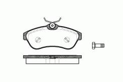 Колодки дисковые п.\ Citroen C3 1.6i 16V/1.4HDi 02>