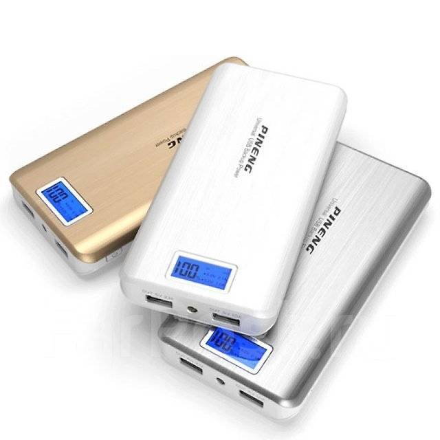 Повер банки фото Портативное зарядное устройство Pineng 15000 mAh (оригинал) , новый, в наличии. 