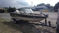 Crestliner. Год: 2003 год, длина 5,30 м., двигатель подвесной, 90,00 л.с., бензин