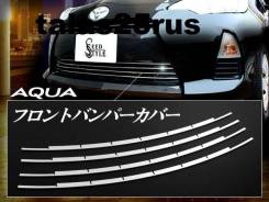 Накладка на решетку бампера. Toyota Aqua, NHP10, NHP10H
