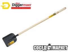Лопата совковая песочная (тип2) Diggermaer с черенком (D1.4C1P) во Владивостоке Лопаты совковые.