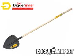 Лопата совковая щебеночная Diggermaer с черенком (ПРЕМ-D1.6C2) во Владивостоке Лопаты совковые.