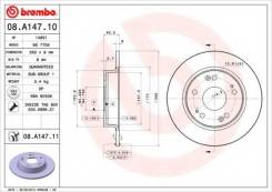 Диск тормозной. Honda Civic Hybrid, DAA-FD3 Honda Civic, DBA-FD2, DBA-FD1 Двигатели: LDA2, L13A7, N22A2, R16A1, R18A1, R16A2, R18A2