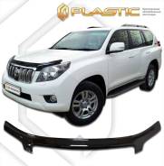 Дефлектор для защиты передней части капота Toyota Land Cruiser Prado 150 (шелкография серебро) 2011г (486) (486) Ш/С