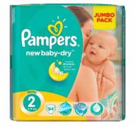 Pampers. 3-6 кг 94 шт