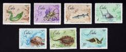 Куба 1967.09.05 Mi1344-1350 MNH морская фауна