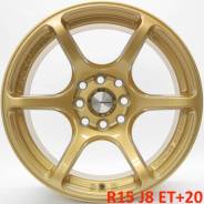 Advan Racing RGIII. 8.0x15, 4x100.00, 4x114.30, ET20, ЦО 73,1 мм.
