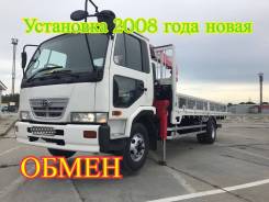 Nissan Diesel. Самогруз , родной кран, кран 2008 года в Новосибирске, 7 000 кг., 12 м.