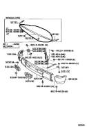 Накладка на бампер. Toyota Land Cruiser, FJ80, FZJ80, HZJ80, HZJ81, HDJ80, HDJ81 Двигатели: 1HZ, 1HDT, 3FE, 1FZFE, 1HDFT, 3F, 1FZF