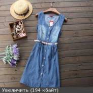 Платья джинсовые. 50